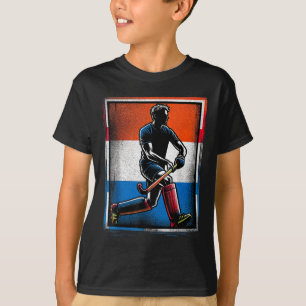 Camiseta Hockey sobre hierba hombres Países Bajos bandera h