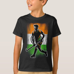 Camiseta Hockey sobre hierba India Hombres Bandera india Ho