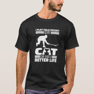 Camiseta Hockey sobre hierba para gato Jugador de hockey