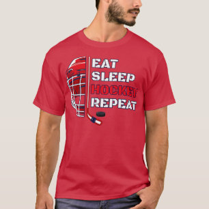 Camiseta Hockey sobre hierba Repite divertida deporte de ho