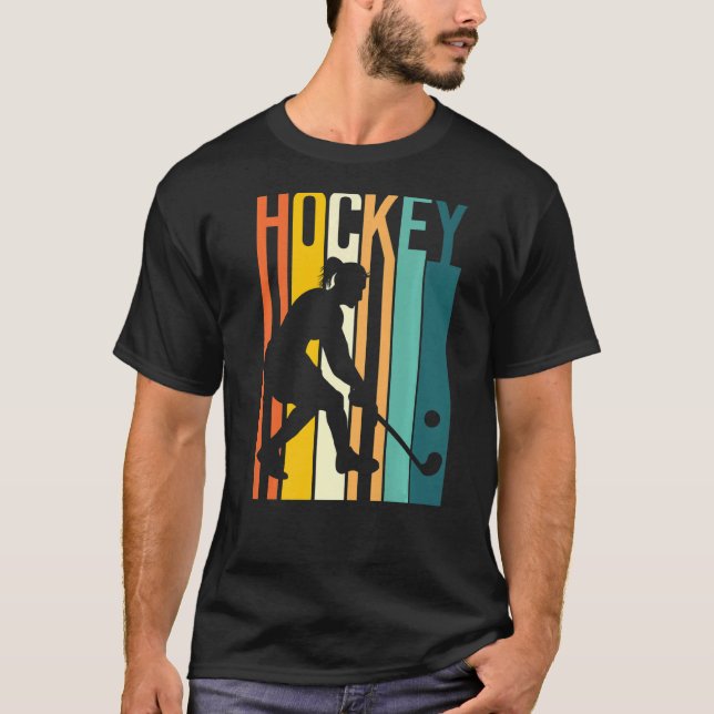 Camiseta Hockey sobre hierba retro vintage (Anverso)
