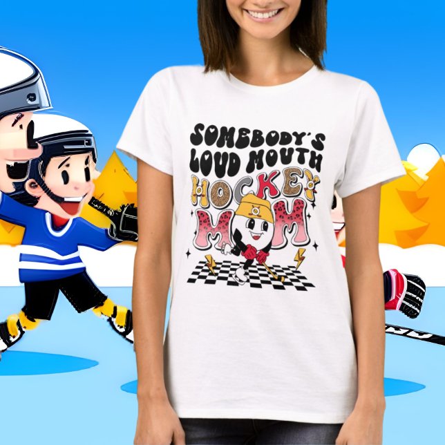 Camiseta hockey sobre hierba y boca divertida (Subido por el creador)