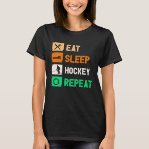 Camiseta Hockey sobre hierba y césped para dormir Repito Ho