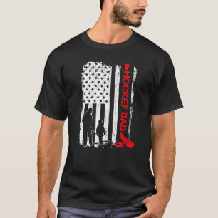 Camiseta Hockey sobre hockey sobre patines bandera estadoun