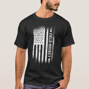 Camiseta Hockey sobre la bandera estadounidense deportiva