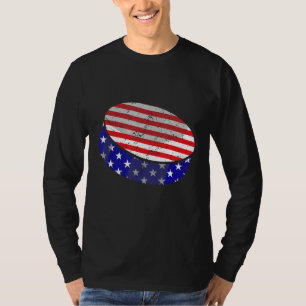Camiseta Hockey sobre la bandera estadounidense masculina m