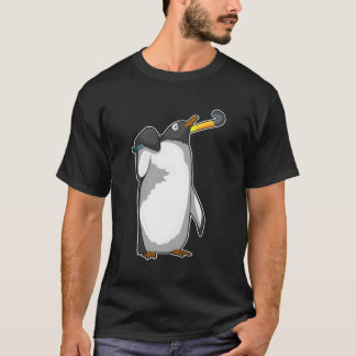 Camiseta Hockey sobre pingüino Hockey Stick Deportes