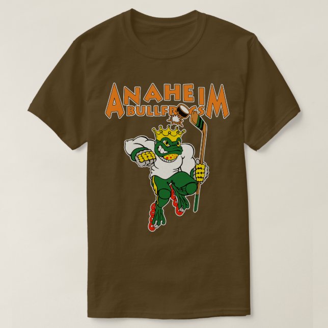 Camiseta Hockey sobre ranas toro de Anaheim (Diseño del anverso)