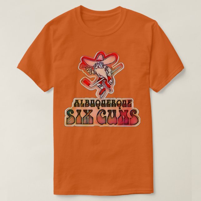 Camiseta Hockey sobre seis armas de albuquerque (Diseño del anverso)