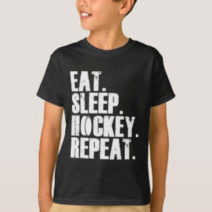 Camiseta Hockey sobre sueño Hockey sobre regalo repetido Ho