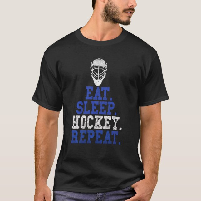 Camiseta Hockey sobre sueño repite hockey sobre hielo ameri (Anverso)