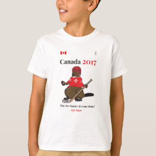 Camiseta Hockey Stanley del castor de Canadá 150 en 2017