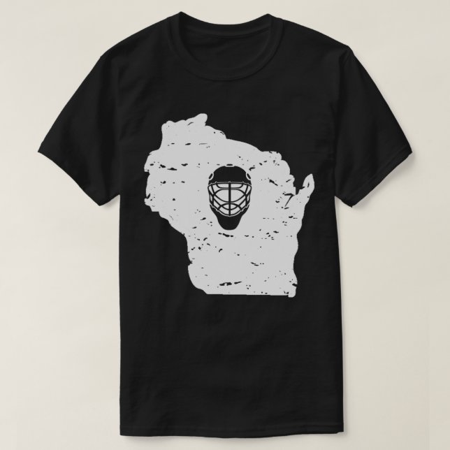 Camiseta Hockey Wisconsin , WIS Goalie Gear, Hockey sobre h (Diseño del anverso)