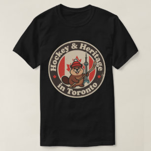 Camiseta Hockey y Patrimonio_ Toronto Retro Canadiense