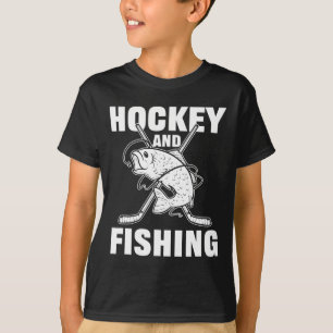 Camiseta Hockey Y Pesca Caza De Peces De Hockey Sobre Hielo