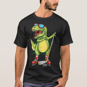 Camiseta Hockeysaurus Dinosaur Hockey sobre Hielo Trex Niño
