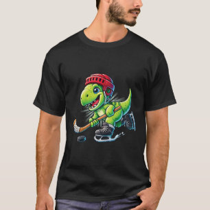 Camiseta Hockeysaurus Dinosaur Hockey sobre Hielo Trex Niño