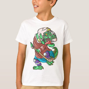 Camiseta Hockeysaurus niños T-rex dinosaurio con hockey sob