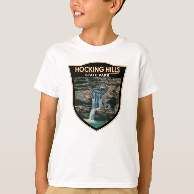 Camiseta Hocking Hills State Park Ohio Art  (Anverso)