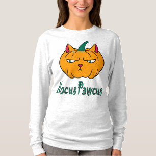 Camiseta Hocucus pawcus Halloween calabaza ginger cat magia