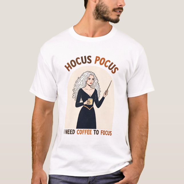 Camiseta Hocus Pocus Café Witch - Necesito café (Anverso)