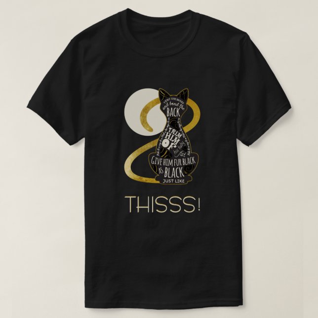 Camiseta Hocus Pocus Cat Spell - Sólo. Como. ¡Esto! (Diseño del anverso)