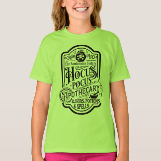 Camiseta Hocus Pocus Elixirs Apothecary, Pociones y ortogra