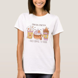 Camiseta Hocus Pocus Necesito café para concentrarme