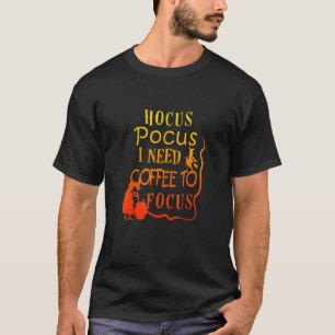 Camiseta Hocus Pocus Necesito Café para Enfocar Enseñanza d