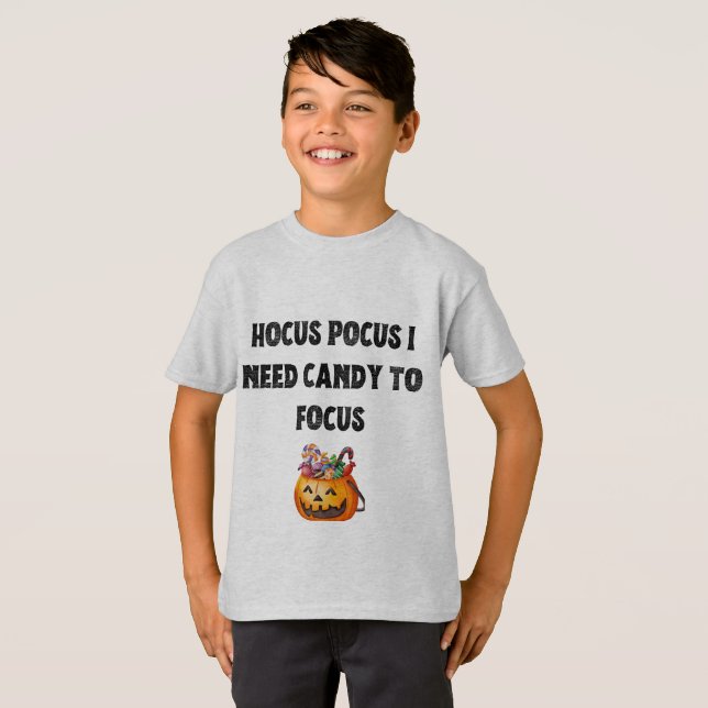 Camiseta Hocus Pocus: Necesito que Candy se centre (Anverso completo)