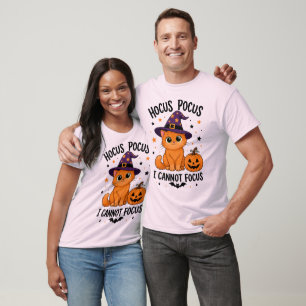 Camiseta Hocus Pocus No Puedo Enfocar, Humor de Halloween