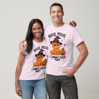Camiseta Hocus Pocus No Puedo Enfocar, Humor de Halloween