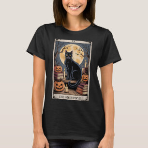 Camiseta Hocus Pocus Tarot Halloween Cat Pumpkin Mystic