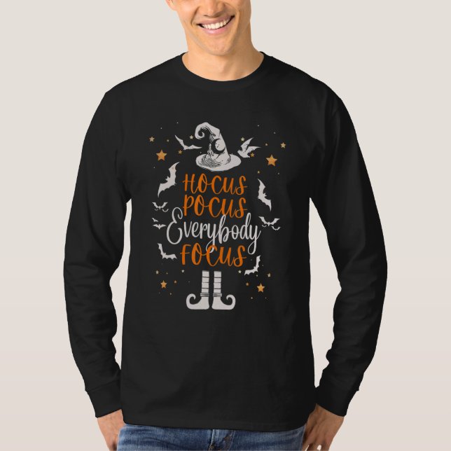 Camiseta Hocus Pocus Todo el mundo se enfoca en el profesor (Anverso)