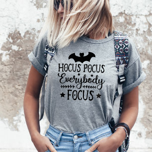 Camiseta Hocus Pocus Todos Enfocados Profesor Halloween