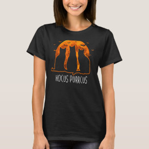 Camiseta Hocus Purrcus Halloween Witch Cats Parodia