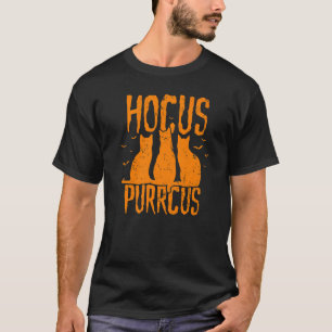 Camiseta Hocus Purrcus Halloween Witch Cats Parody 1
