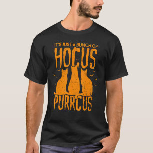 Camiseta Hocus Purrcus Pocus Halloween Witch Cats Parody 1