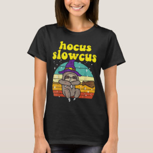 Camiseta Hocus Slowcus Witch Slote Retro Cute el pesebre an