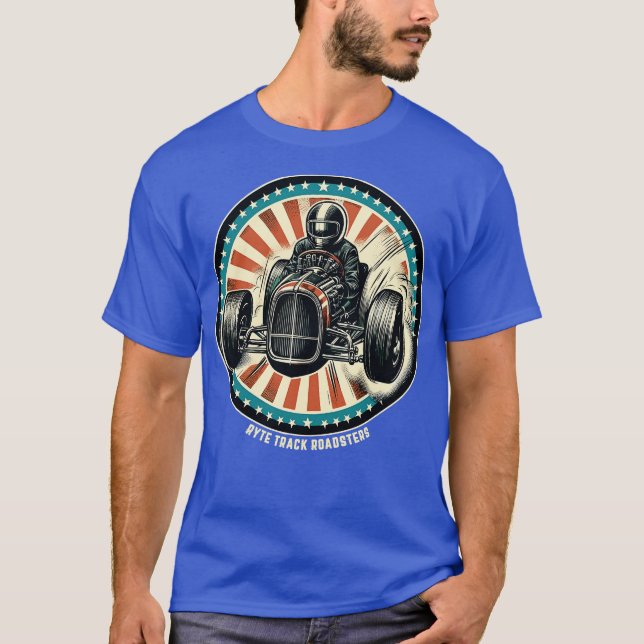 Camiseta Hod Rod Racing estilo de cómic (Anverso)