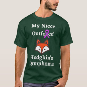 Camiseta Hodgkins Linfoma Conciencia Fox Niece Cancer Survi