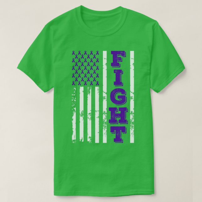 Camiseta Hodgkins Lymphoma Awareness Fight American Flag 4t (Diseño del anverso)