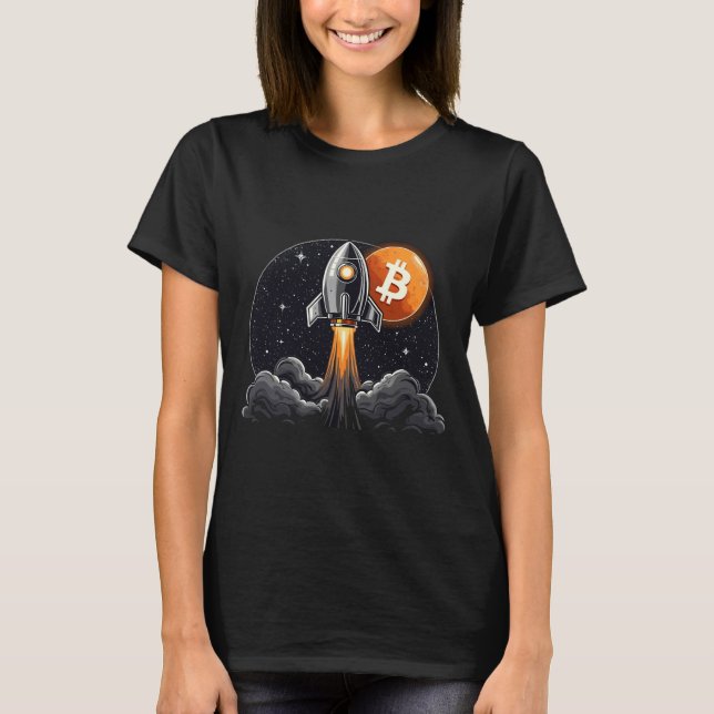 Camiseta HODL Bitcoin a La Luna (Anverso)