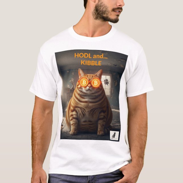 Camiseta HODL y Kibble: Barón de Bitcoin (Anverso)