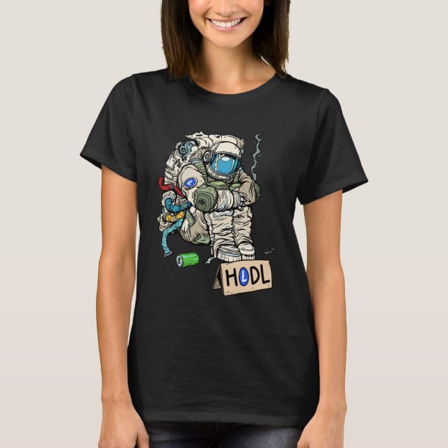 Camiseta Hodler, Astronauta De Cryptocurrency Talk, Pide (Anverso)