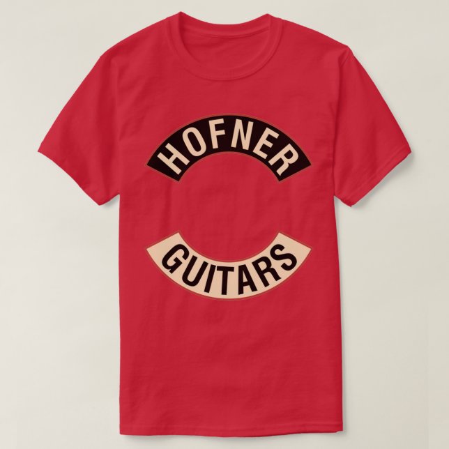 Camiseta Hofner Guitars (Diseño del anverso)