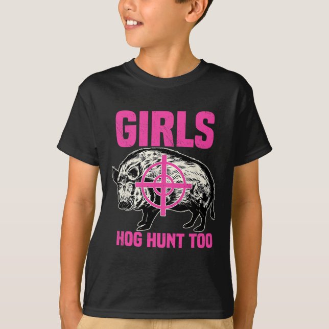 Camiseta Hog Hung Boar Cazador de Cerdos (Anverso)