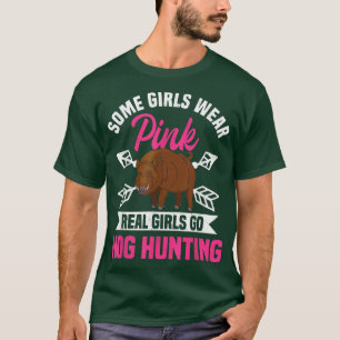 Camiseta Hog Hunting Boar Pig Hunter Huntswoman 