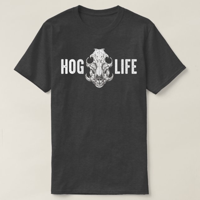 Camiseta HOG LIFE Hog Hunter Javelina HuntingWild Boar Pigs (Diseño del anverso)