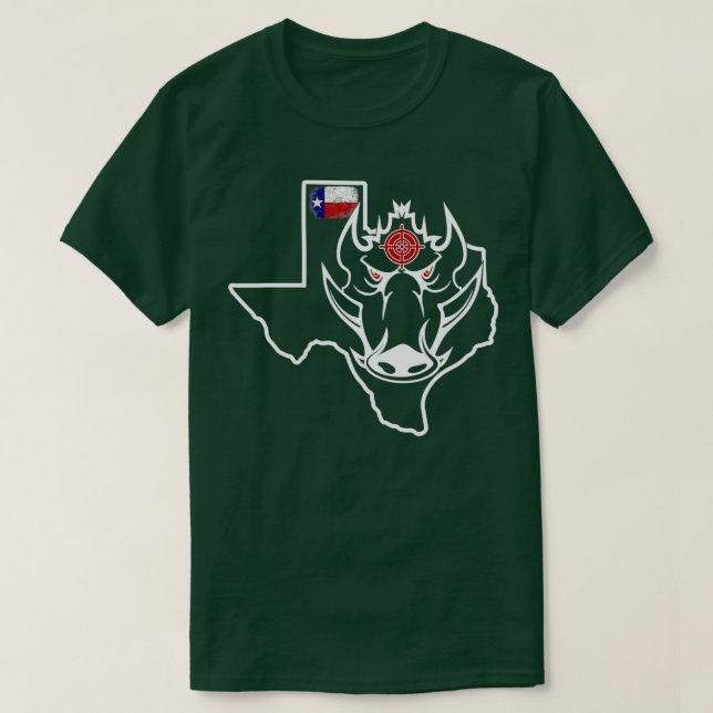 Camiseta Hog salvaje de Texas Wild Boar Javelina (Diseño del anverso)